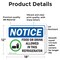 Signmission Food Or Drink Allowed In This Refrigerator, 18 in W x Rectangle, Vinyl Decal OS-2PACK-NS-D-1218-L-15699 - alternate 4